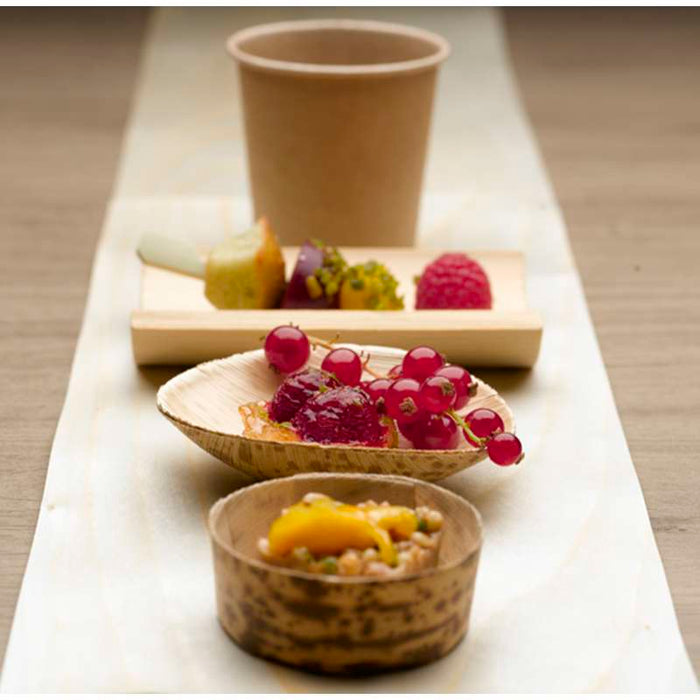 Panier rond en feuille de bambou Anno  H28mm 80ml-1000Pcs
