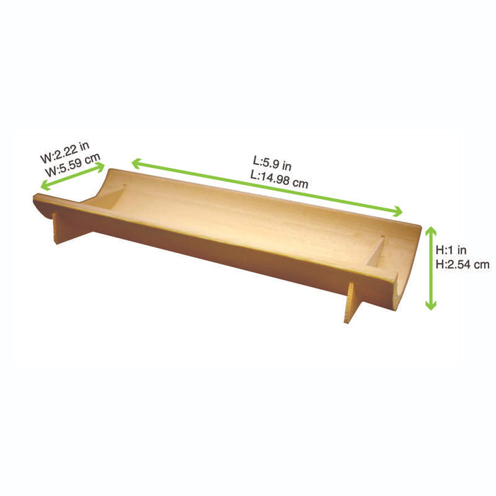 Assiette socle demi bambou "Koshu"  150x60mm H23mm-200Pcs