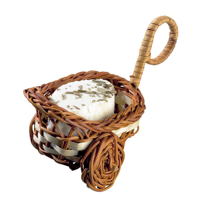 Mini brouette en osier à anse 60x55mm H35mm - 300Pcs
