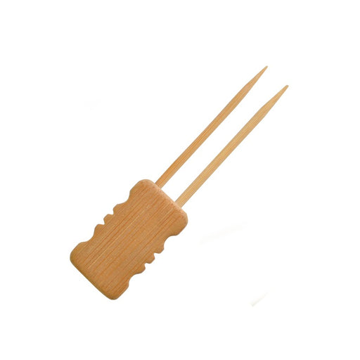 Pique bambou Mbola double branches avec une extrémité en bloc en bambou 100-480Pcs
