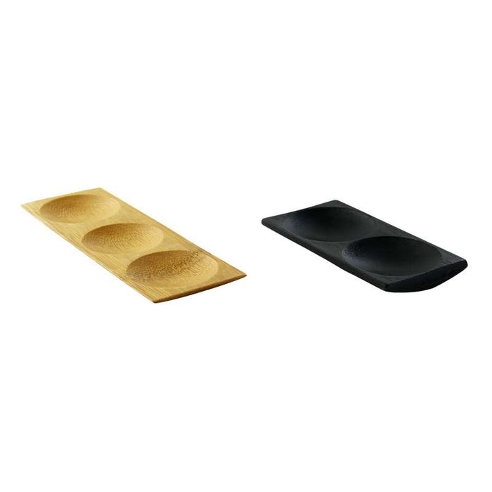 Assiette bambou 3 compartiments "Patong"  180x60mm H10mm-96Pcs