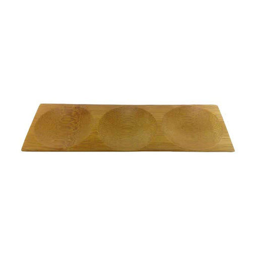 Assiette bambou 3 compartiments "Patong"  180x60mm H10mm-96Pcs