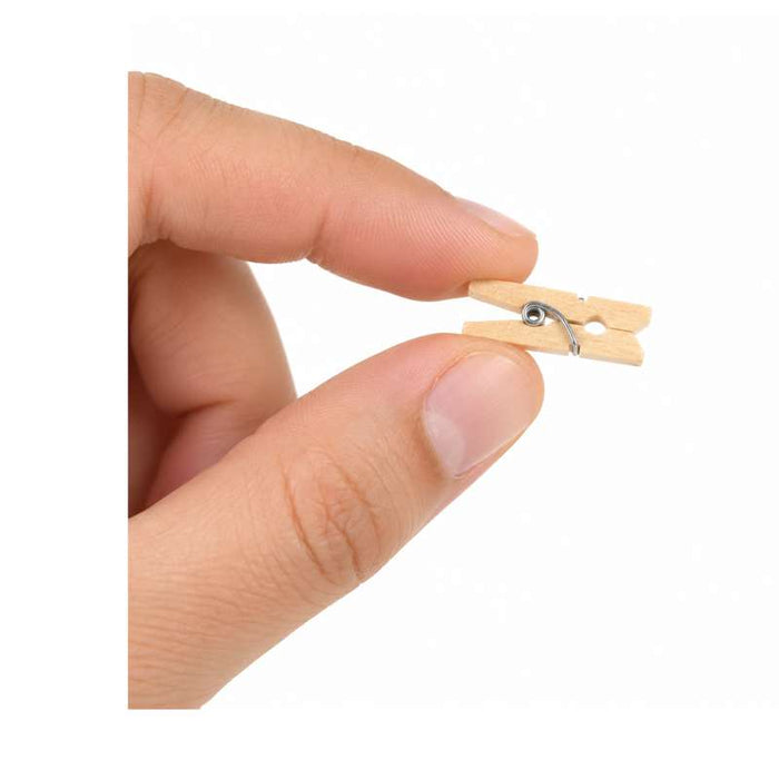 Mini pince à linge bois   H25mm-2000Pcs