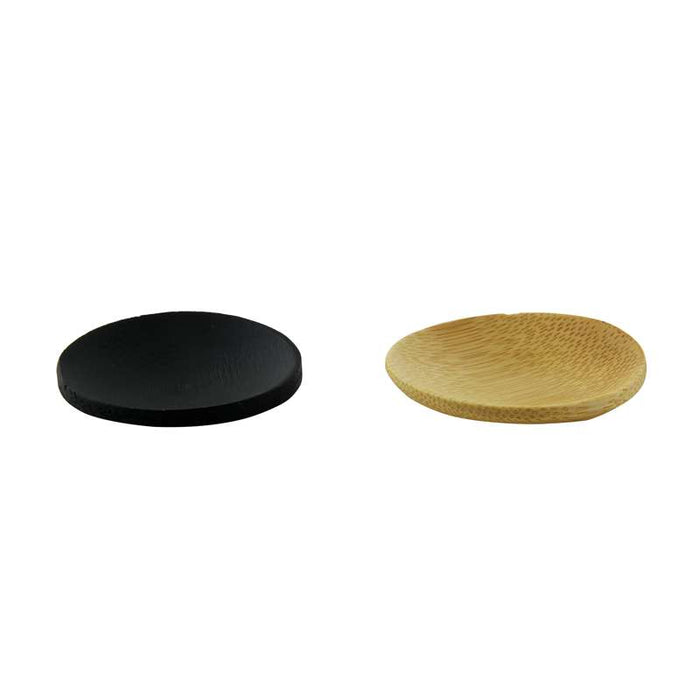 Mini assiette ronde bambou "Ping"   H10mm-144Pcs