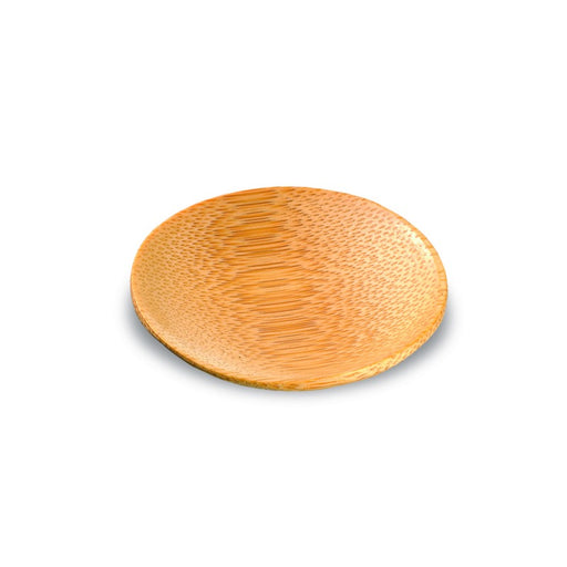 Mini assiette ronde bambou "Ping"   H10mm-144Pcs