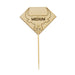 Pique à steak en bambou Rumpy décor tête de taureau, cuisson Medium (à point) 54mm H95mm - 1000Pcs