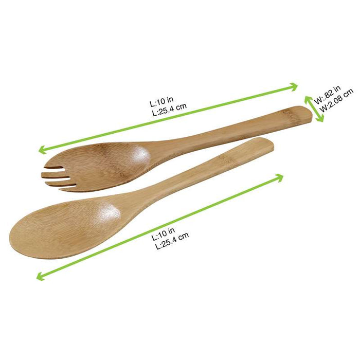 Set de 2 couverts à service bambou   H250mm-50Pcs