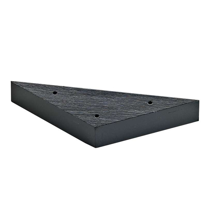 Mini support en bambou noir forme triangle pour 3 piques 140x80mm H20mm - 10Pcs