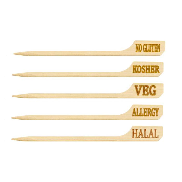 Pic en bambou "Teppo Gushi" marqué "Allergy" 90mm - 1000Pcs
