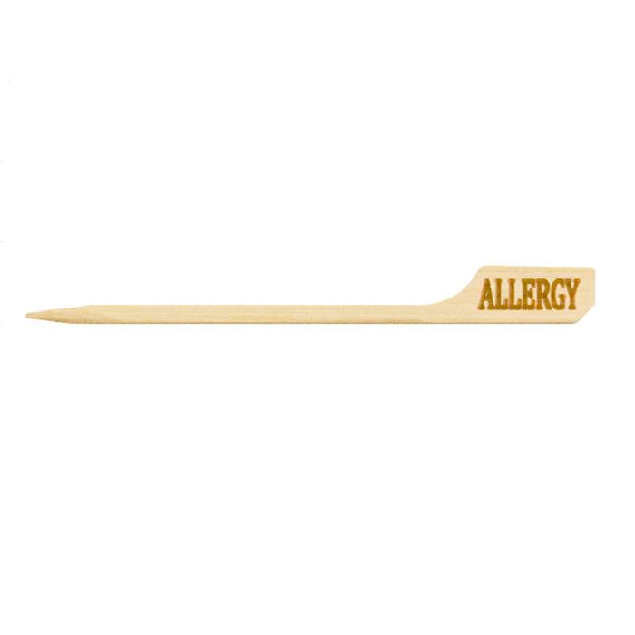 Pic en bambou "Teppo Gushi" marqué "Allergy" 90mm - 1000Pcs