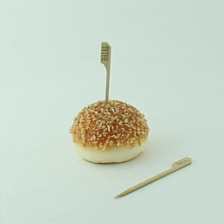 Pique bambou Teppo Gushi inscription No Gluten (Halal)   H90mm-1000Pcs