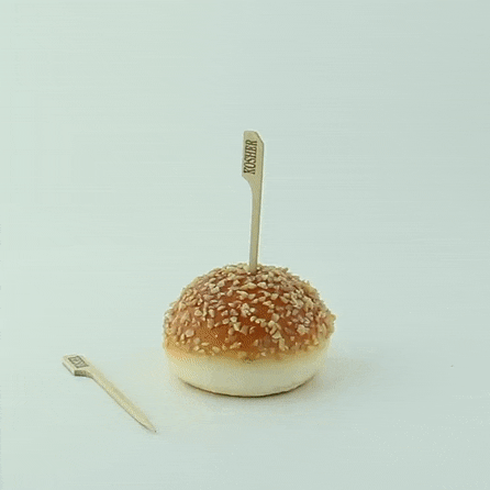 Pique bambou Teppo Gushi inscription Kosher (casher)   H90mm - 1000Pcs