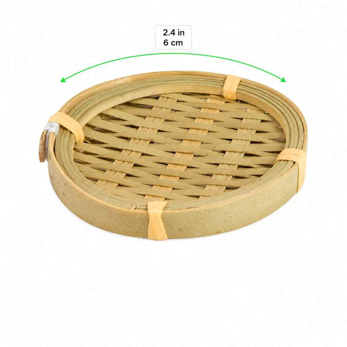 Support rond en bambou tressé "Yame" Ø60mm - 2000Pcs