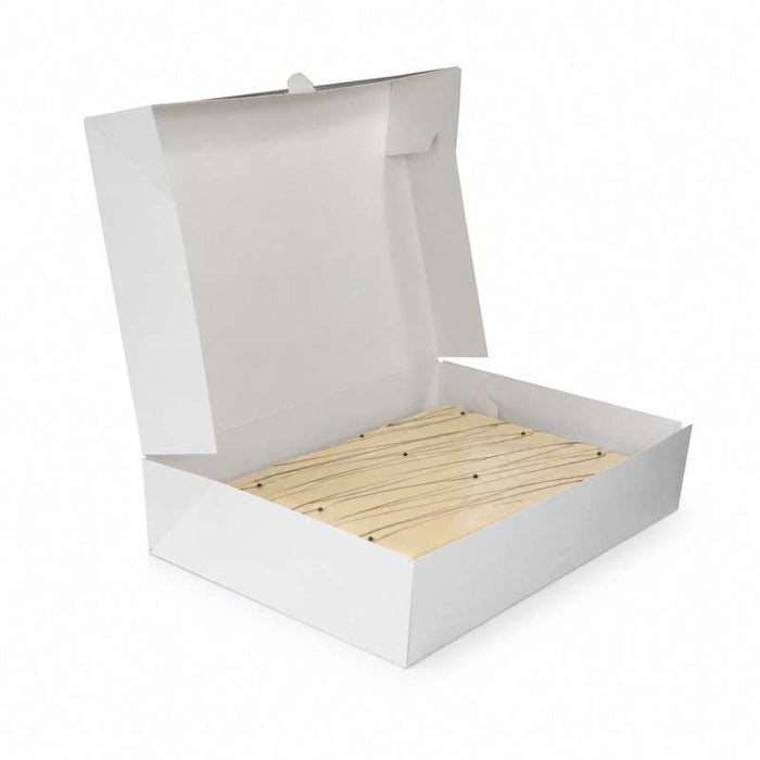 Boite plateau lunch carton blanc  280x260mm H80mm-25Pcs
