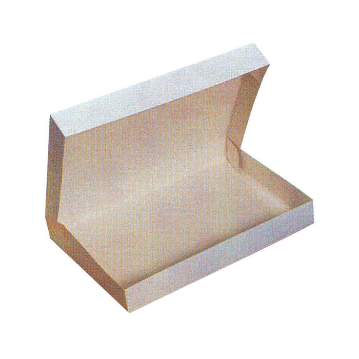 Boîte plateau déjeuner en carton blanc 420x320mm H60mm - 25Pcs