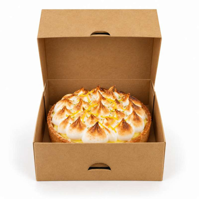 Boîte à pâtisserie en carton kraft brun 140x140mm H60mm - 50Pcs