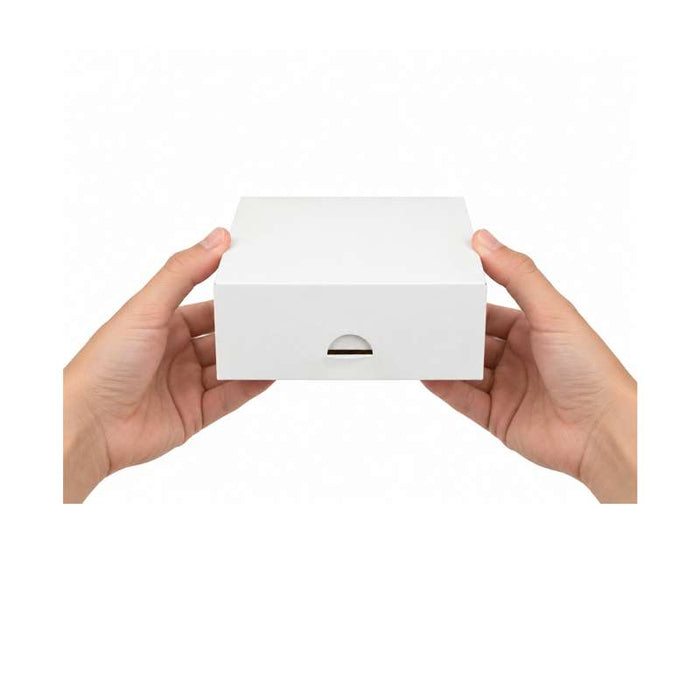 Boîte à pâtisserie carrée en carton blanc 143x143mm H60mm - 50Pcs