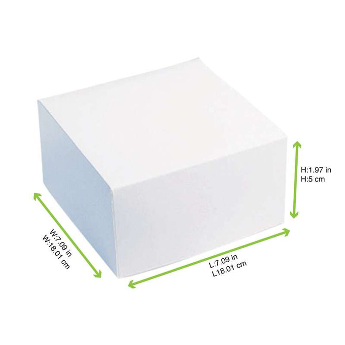 Boîte pâtissière carton blanche 180x180mm H50mm - 50Pcs