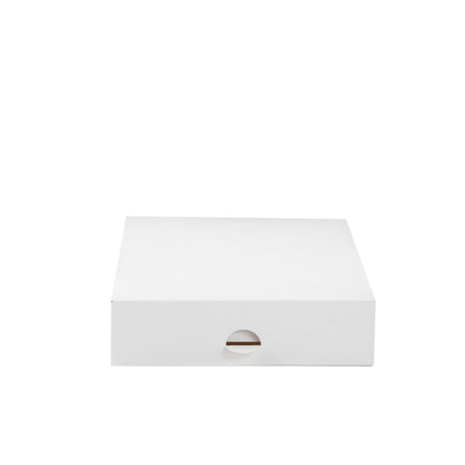 Boîte pâtissière carton blanche 180x180mm H50mm - 50Pcs