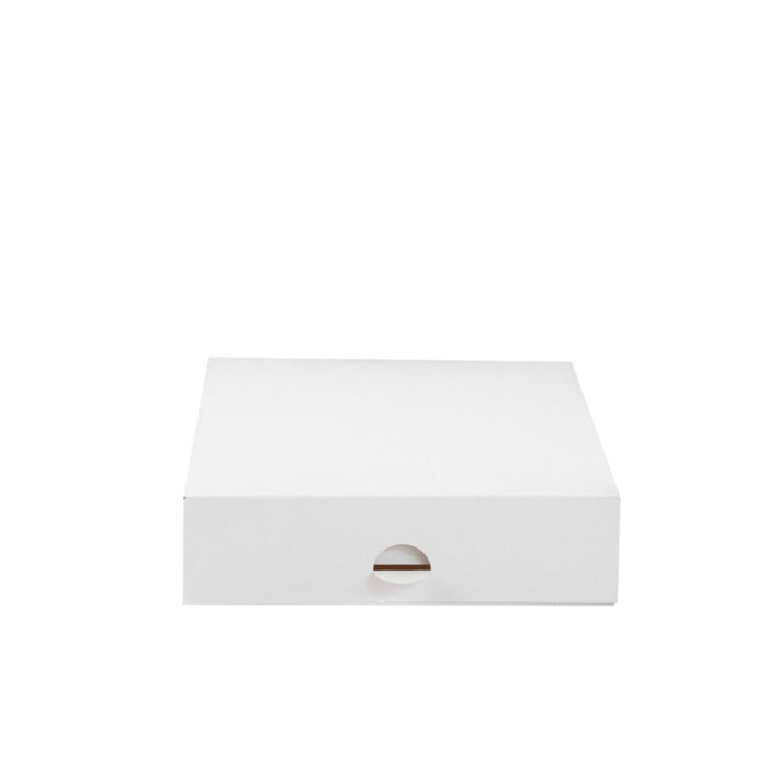 Boîte pâtissière carton blanche 180x180mm H50mm - 50Pcs
