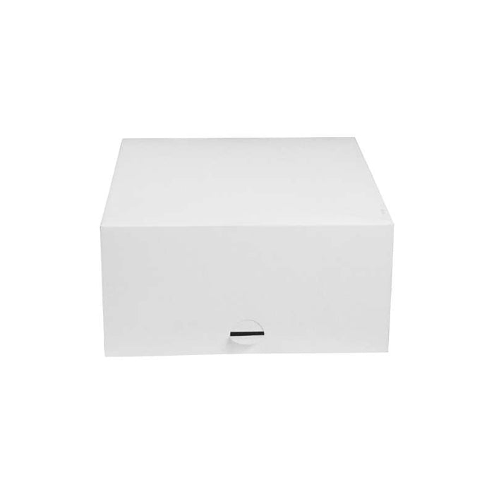 Boîte pâtissière carton blanche 200x200mm H100mm - 50Pcs
