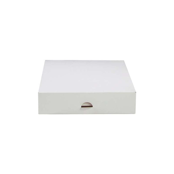 Boîte pâtissière carton blanche 200x200mm H50mm - 50Pcs
