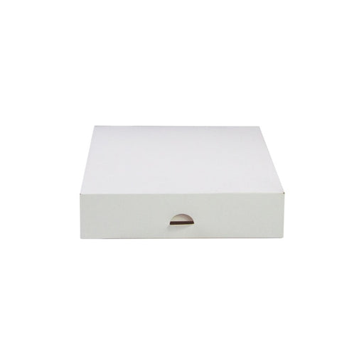 Boîte pâtissière carton blanche 200x200mm H50mm - 50Pcs