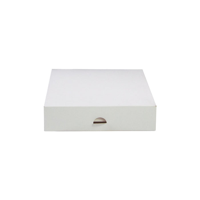 Boîte pâtissière carton blanche 200x200mm H50mm - 50Pcs