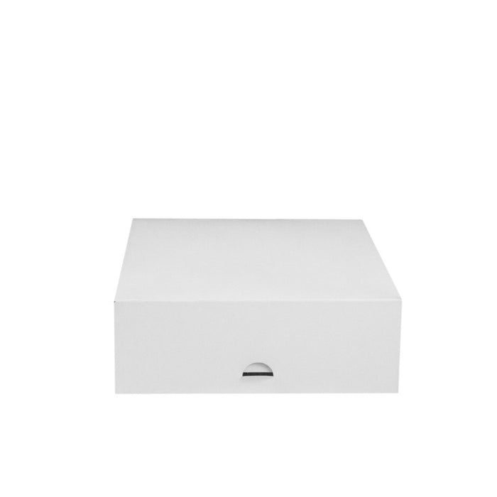 Boîte pâtissière carton blanche 220x220mm H80mm - 50Pcs