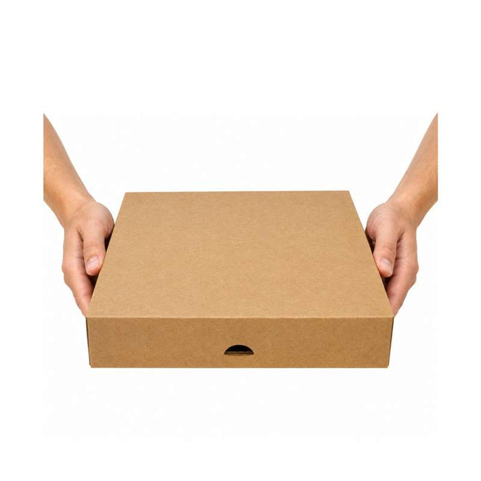 Boite pâtissière carton kraft brun  230x230mm H50mm - 50Pcs