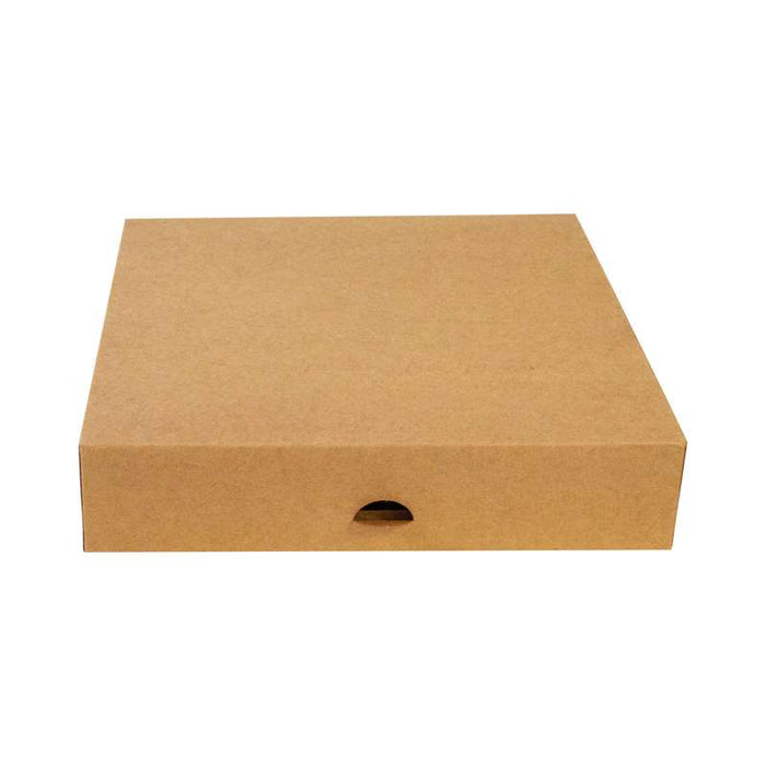 Boite pâtissière carton kraft brun  230x230mm H50mm - 50Pcs