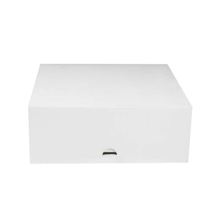 Boîte pâtissière carton blanche 250x250mm H100mm-50Pcs