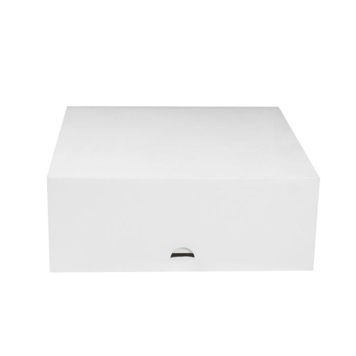 Boîte pâtissière carton blanche 250x250mm H100mm-50Pcs