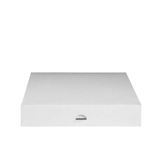 Boite pâtissière carton blanche  260x260mm H50mm - 50Pcs