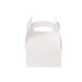Boîte pâtissière carton blanche avec anse 110x110mm H153mm - 50Pcs