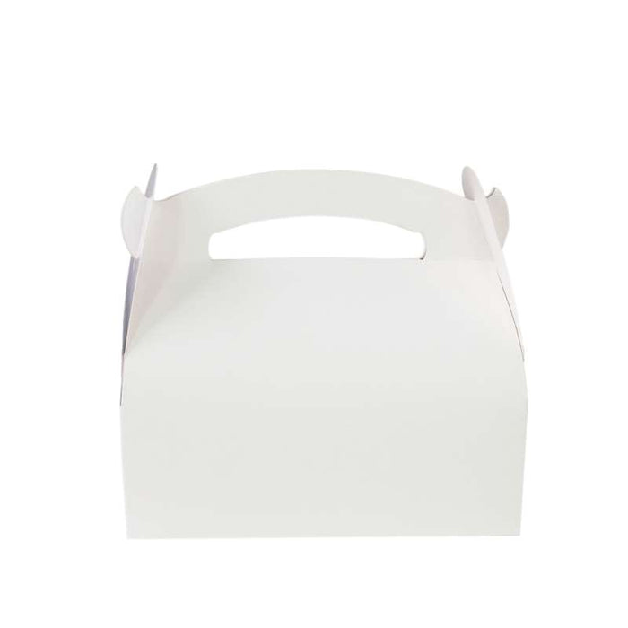 Boîte pâtissière carton blanche avec anse 180x100mm H115mm - 50Pcs