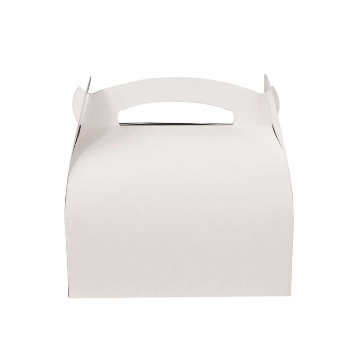 Boîte pâtissière carton blanche avec anse 180x160mm H160mm - 50Pcs