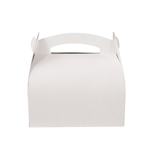 Boîte pâtissière carton blanche avec anse 180x160mm H160mm - 50Pcs