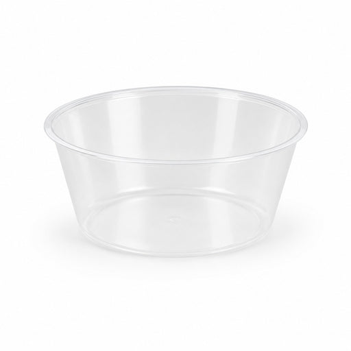 Caissette de cuisson plastique PS ronde translucide  H27mm 120ml-4000Pcs