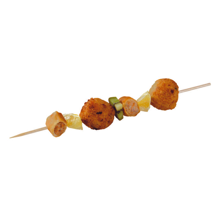 Brochette bois ronde   H250mm - 1000Pcs