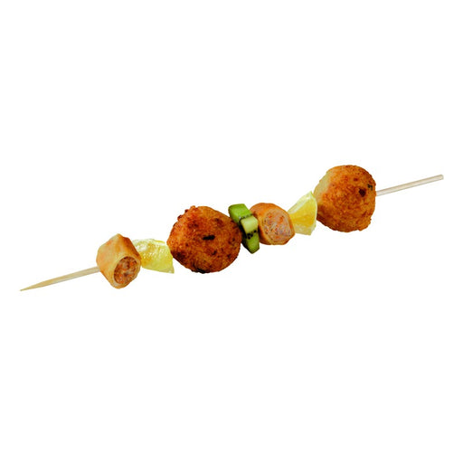 Brochette bois ronde   H250mm - 1000Pcs
