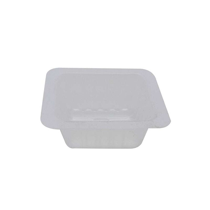 Barquette PS carrée translucide 62x62mm H23mm 40ml - 2000Pcs