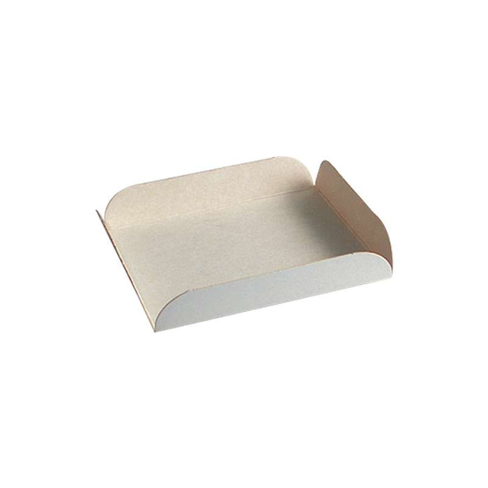 Carré pâtissier rainé en carton blanc 90x90mm H20mm - 250Pcs