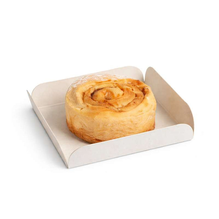 Carré pâtissier rainé en carton blanc 90x90mm H20mm - 250Pcs