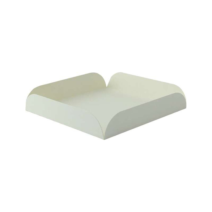 Carré rainé carton blanc  150x150mm H20mm-250Pcs