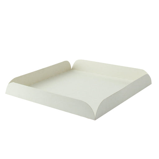 Base cuadrada en cartón blanco con pliegue en los bordes 190x190mm A20mm - 250Uds