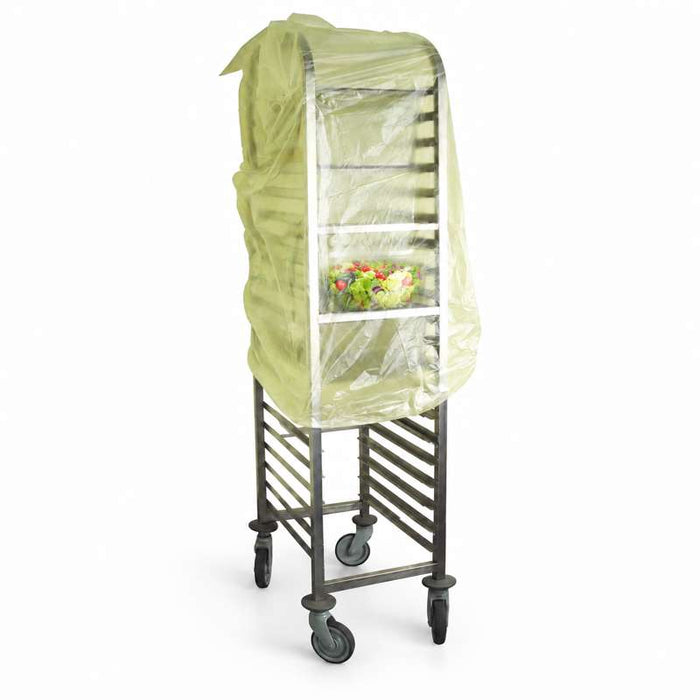 Housse plastique transparente pour chariot gastronorme 2/1 750x700mm H1800mm - 200Pcs