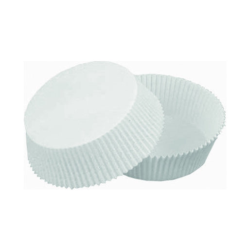 Caissette papier de cuisson ronde blanche ingraissable   H25mm-1000Pcs