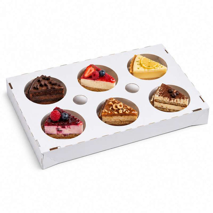 Plateau cuisson papier 6 alvéoles 287x192mm H30mm-50Pcs