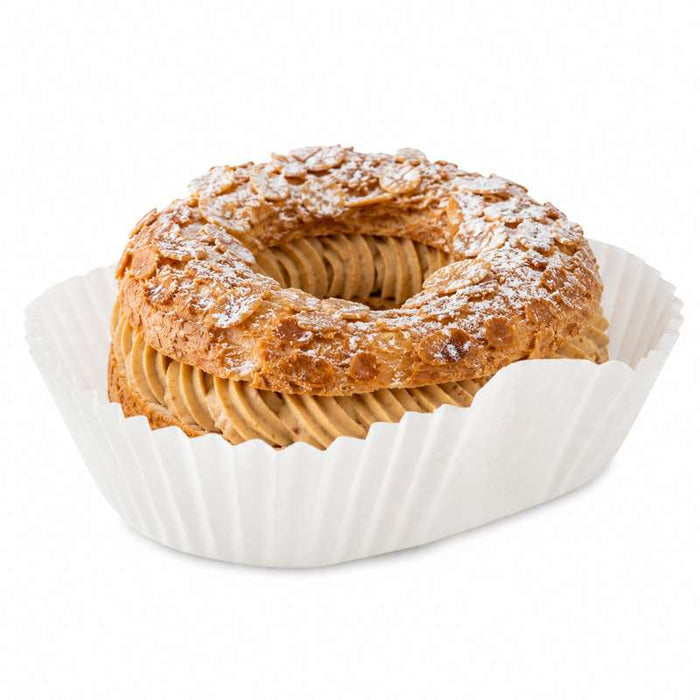 Caissette ovale de cuisson en papier siliconé blanc 145x115mm H35mm - 100Pcs